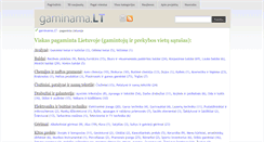 Desktop Screenshot of gaminama.lt